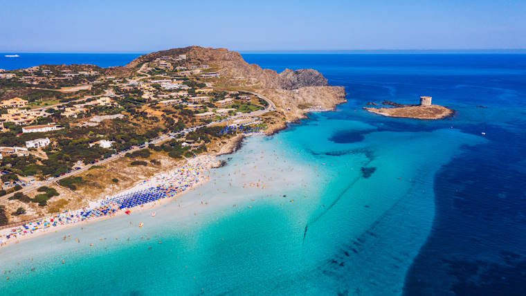 Spiaggia Della Pelosa Sardinien